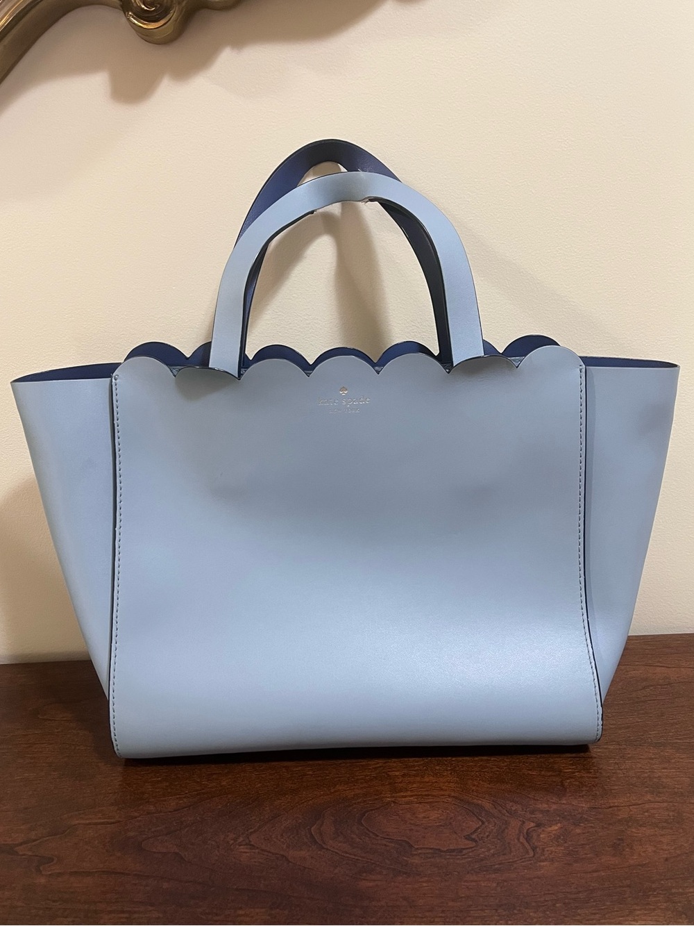 Kate Spade NY Magnolia Street Mina Tote Purse in Blue
